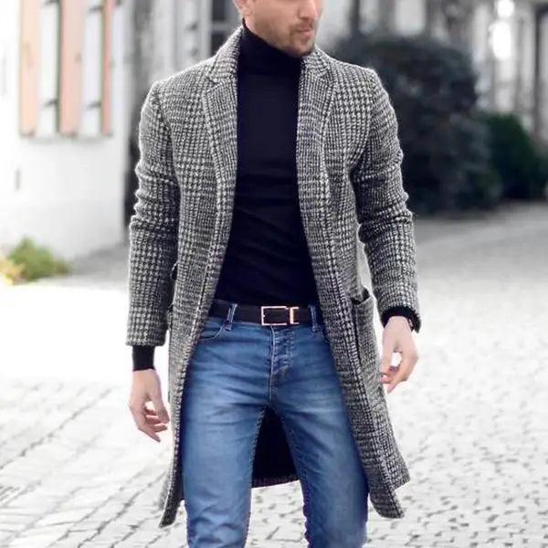 Jaqueta Sobretudo de Lã Masculino Richard