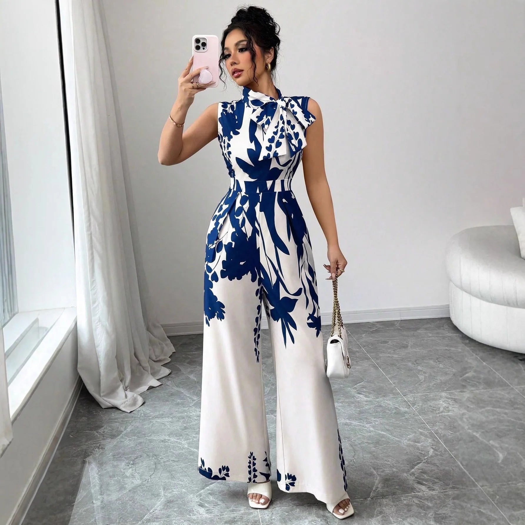 Macacão Feminino Wide Leg Floral