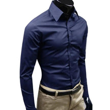Camisa Masculina Anti-Rugas de Algodão | Elegância e Conforto