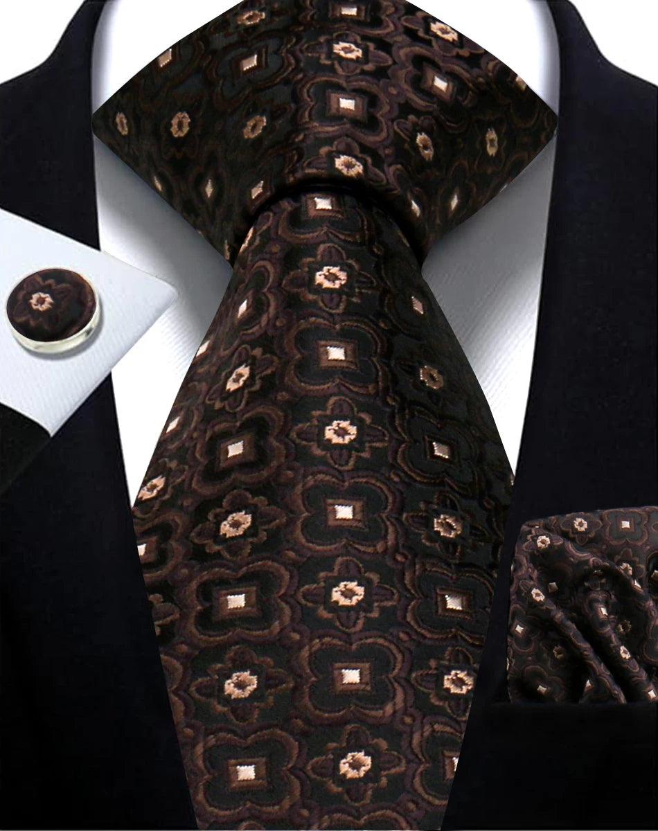 Gravata Masculina Paisley Jacquard | Elegância e Estilo