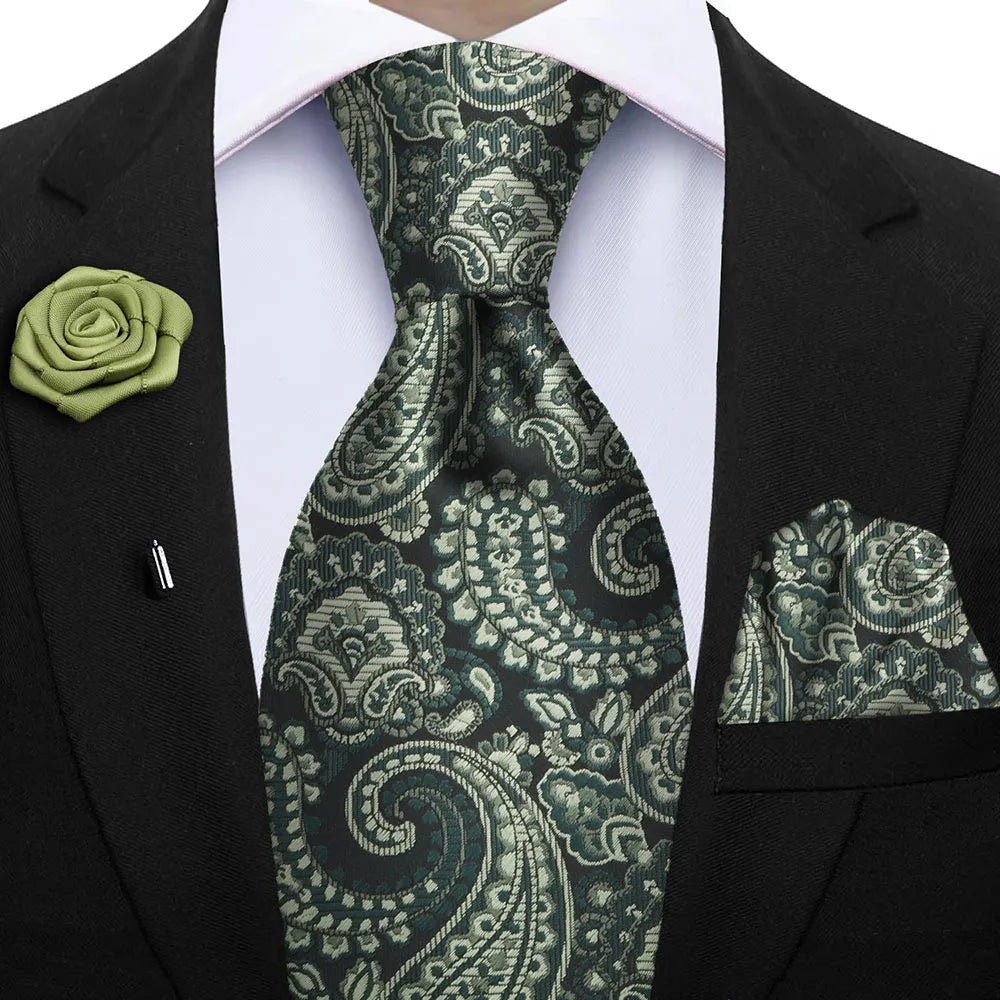 Gravata Masculina Floral 