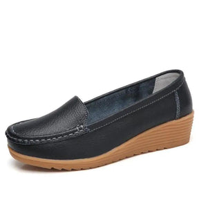 Mocassins Feminino Confortáveis em Couro Genuíno