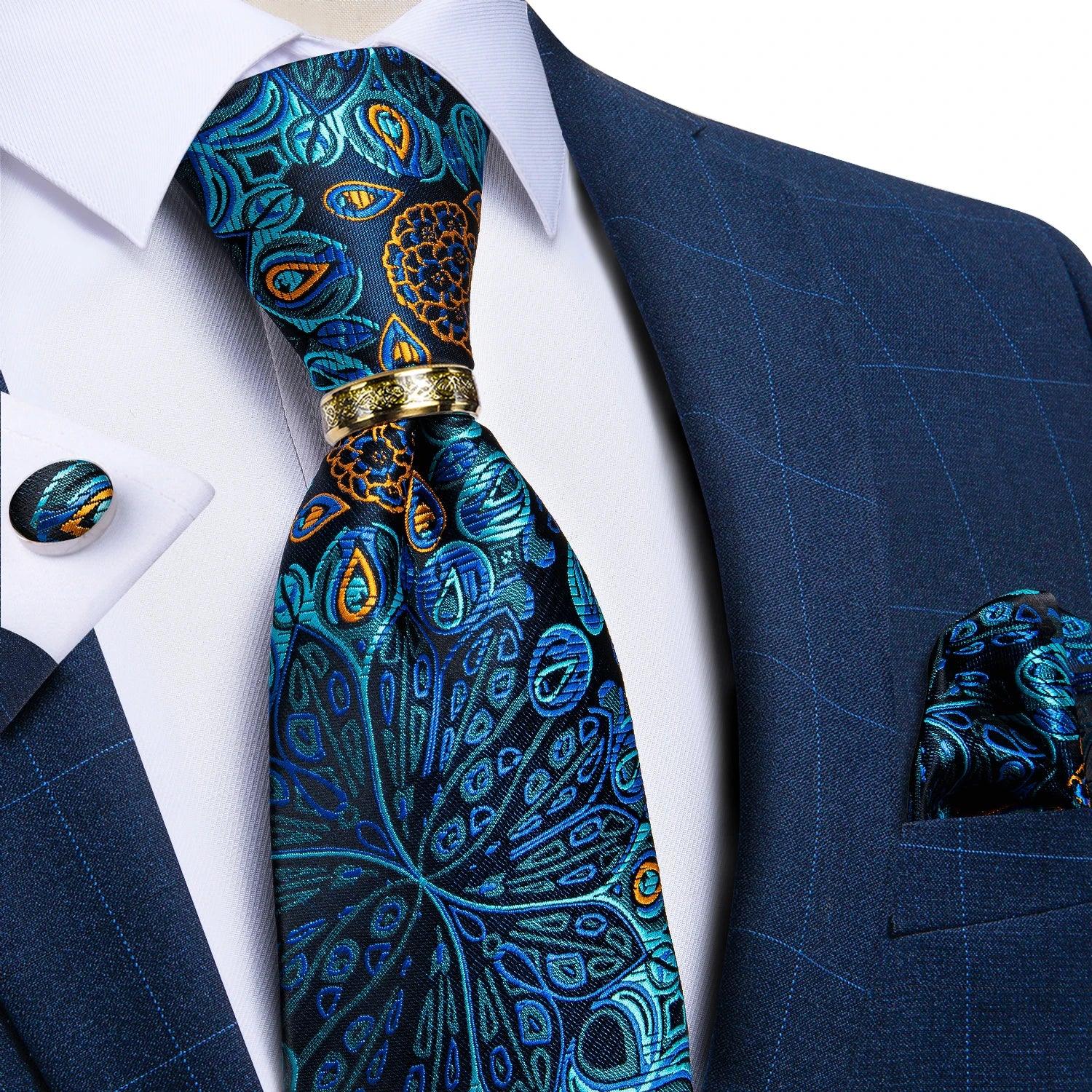 Gravata Masculina Floral 8cm – Elegante em Poliéster Premium