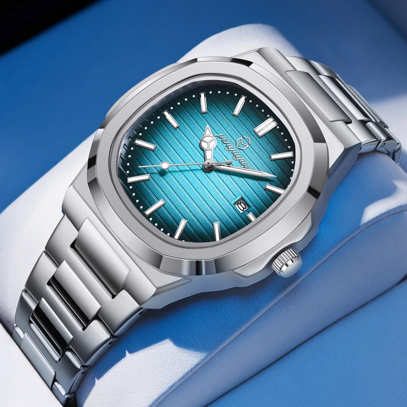 Relógio Masculino de Luxo À Prova D'água SilverLuxury