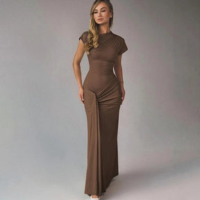 Vestido Longo Feminino Slim Fit Mozision