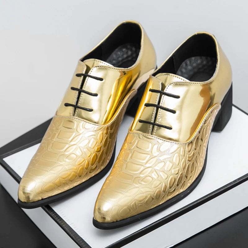 Sapatos Masculino Dourado