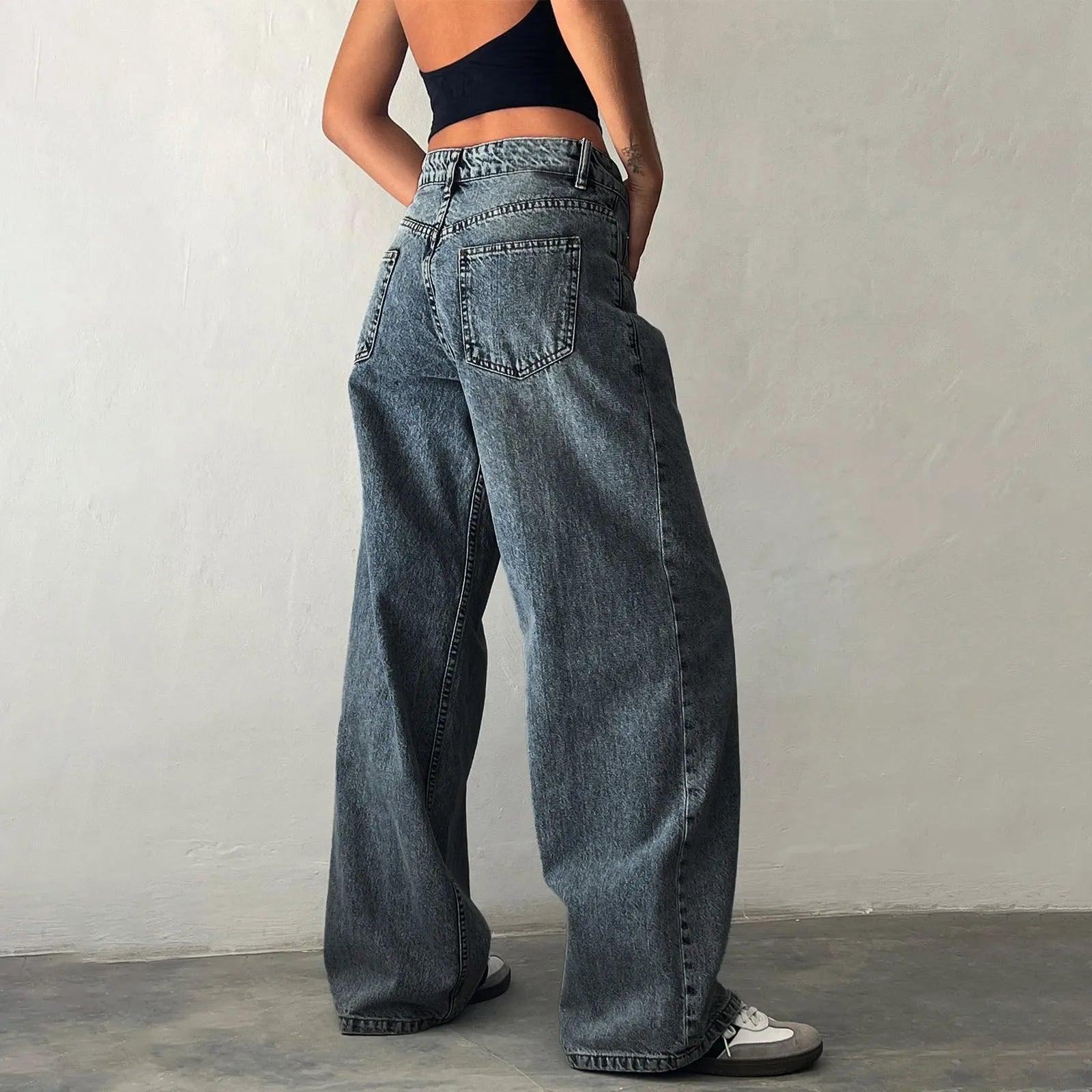 Calça Feminina Jeans Baggy