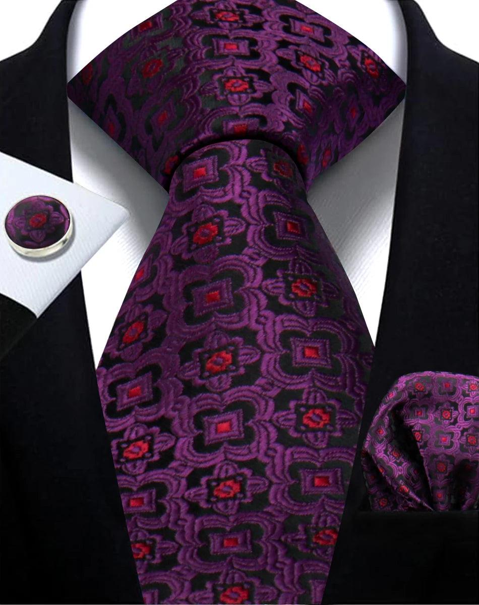 Gravata Masculina Paisley Jacquard | Elegância e Estilo