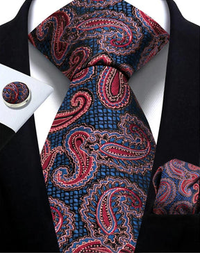 Gravata Masculina Paisley Jacquard | Elegância e Estilo