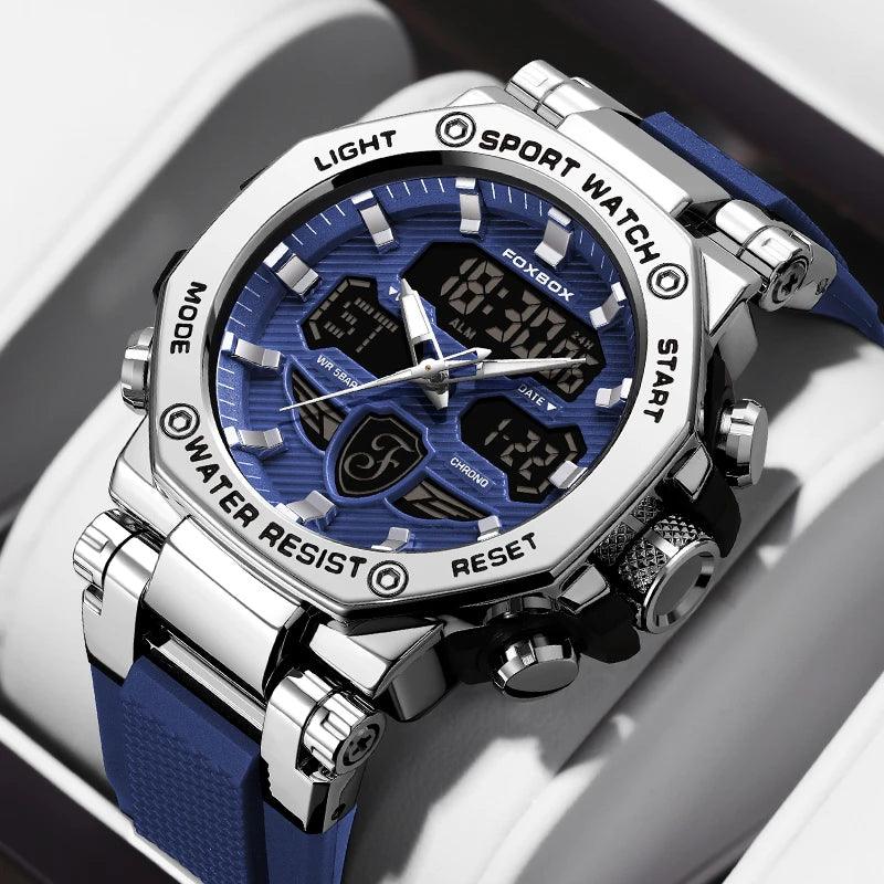 Relógio Masculino Militar Foxbox À Prova d'Água e Luminoso