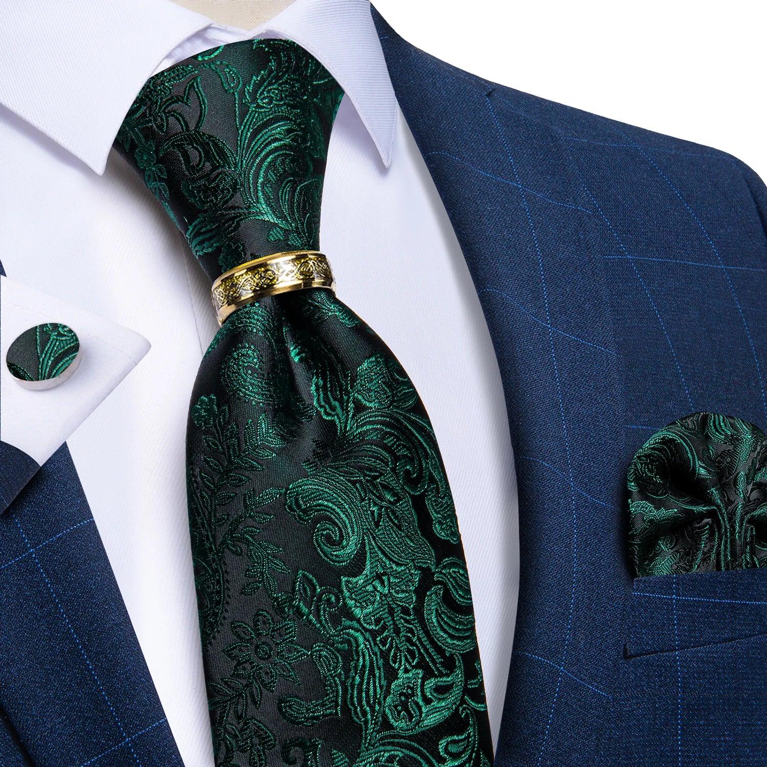 Gravata Masculina Floral 8cm – Elegante em Poliéster Premium