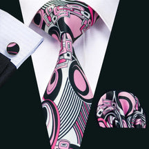 Gravata de Seda com Estampa Dourada Barry.Wang - Elegância Atemporal