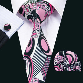 Gravata de Seda com Estampa Dourada Barry.Wang - Elegância Atemporal