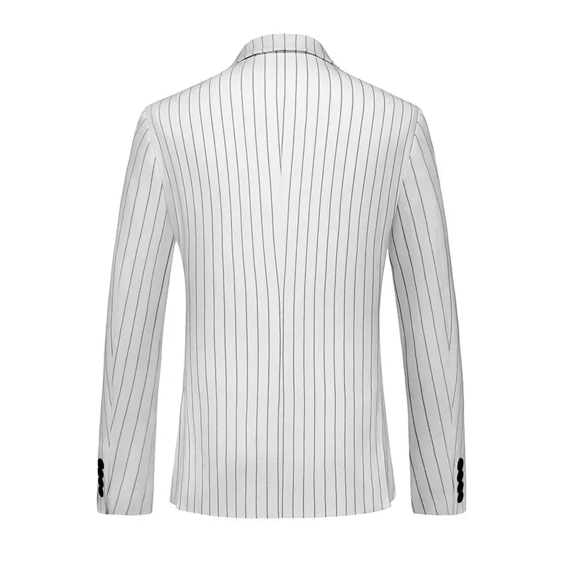 Terno Masculino Slim Trespassado Listrado 2 Peças