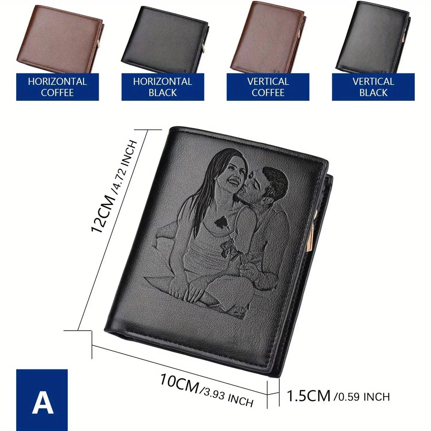 Carteira com Foto Personalizada Gravada – Presente Exclusivo