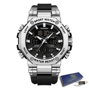 Relógio Masculino Militar Foxbox À Prova d'Água e Luminoso
