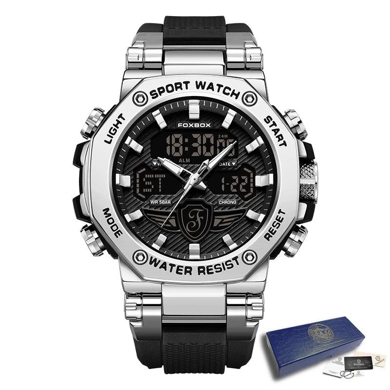 Relógio Masculino Militar Foxbox À Prova d'Água e Luminoso