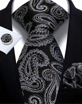 Gravata Masculina Paisley Jacquard | Elegância e Estilo