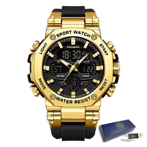 Relógio Masculino Militar Foxbox À Prova d'Água e Luminoso
