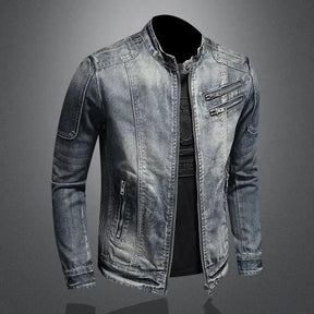 Jaqueta Masculina Jeans Gola Alta