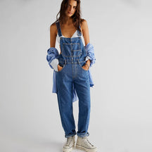 Macacão Jeans Feminino 