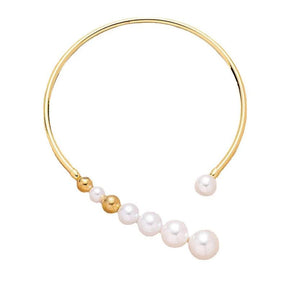 Colar Feminino de Pérolas Exageradas