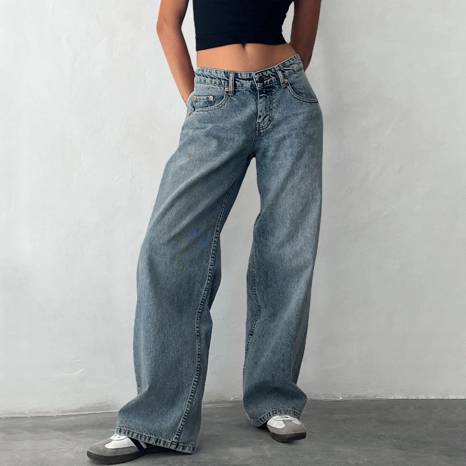 Calça Feminina Jeans Baggy