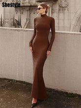 Vestido Sereia Marrom Elegante | Estilo e Conforto para o Outono