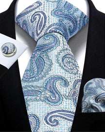Gravata Masculina Paisley Jacquard | Elegância e Estilo