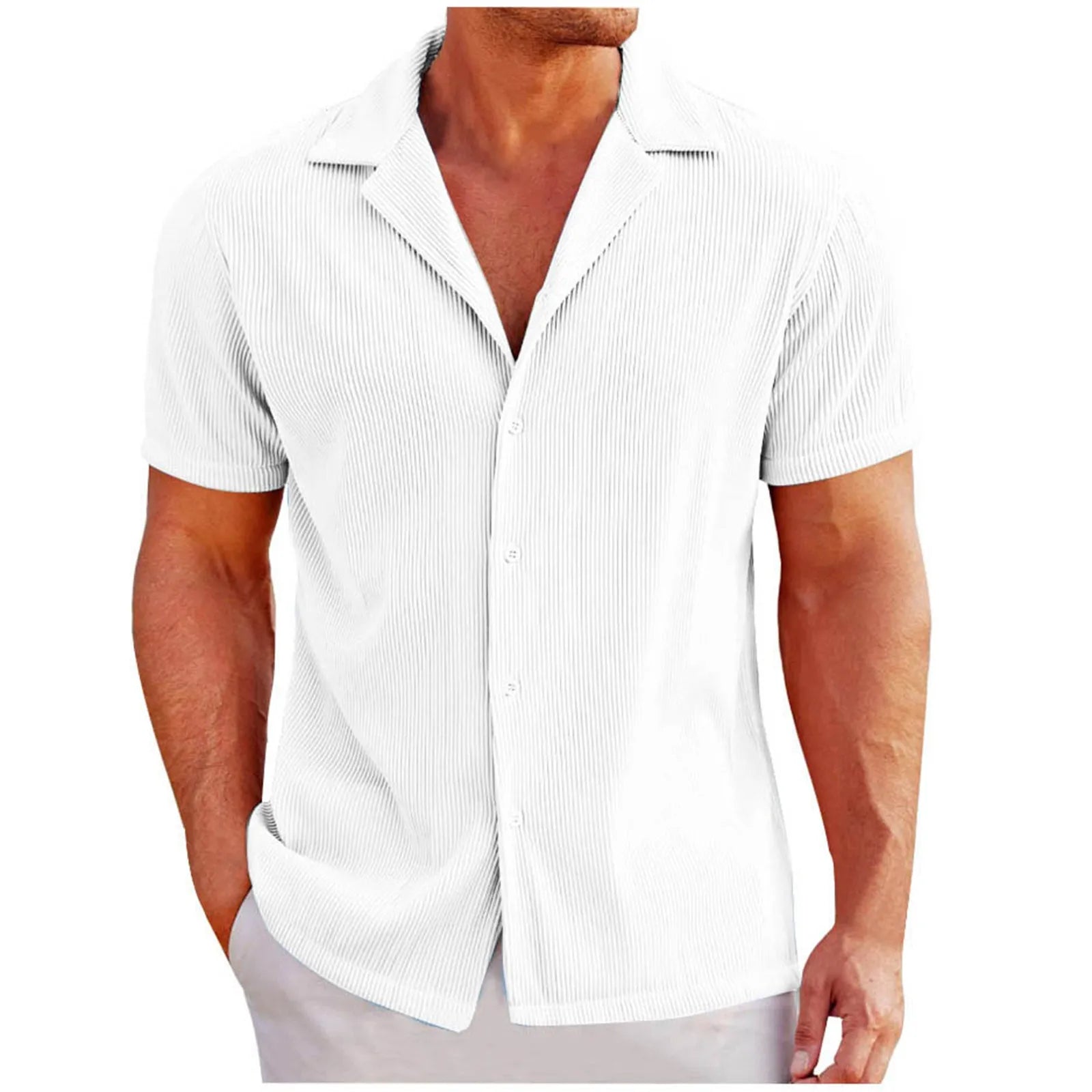 Camisa Masculina Cubana de Verão