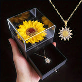 Colar Feminino Girassol com Pingente - Amor e Lealdade