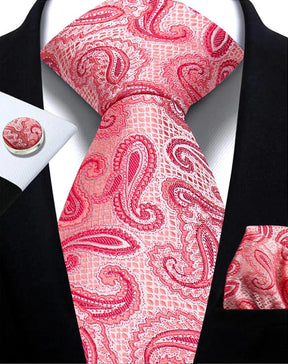 Gravata Masculina Paisley Jacquard | Elegância e Estilo