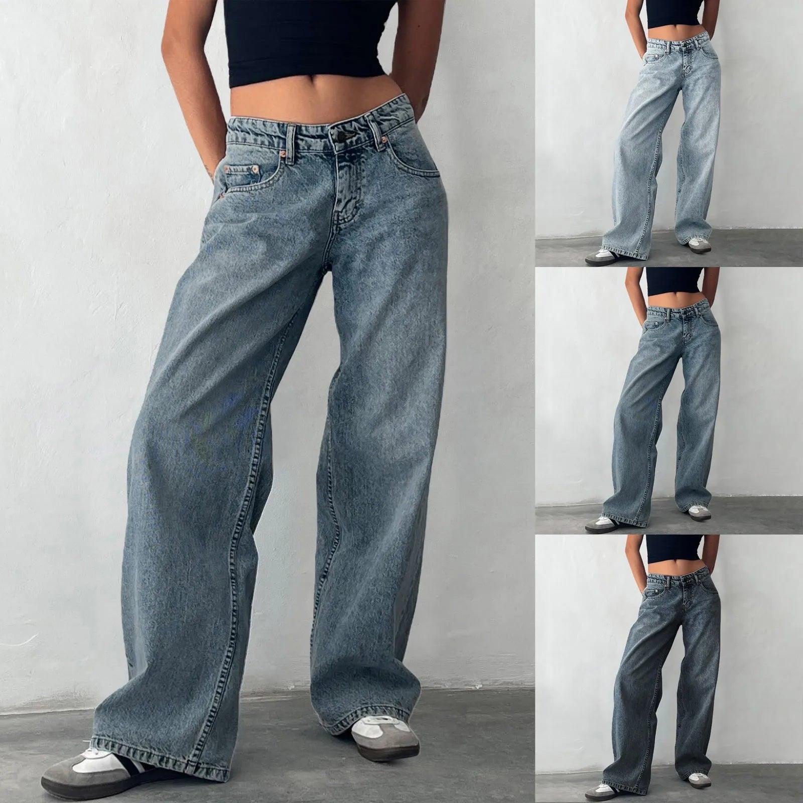 Calça Feminina Jeans Baggy
