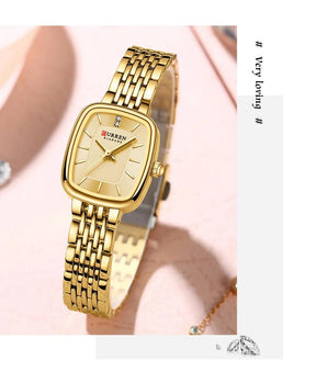 Relógio Curren Feminino Pulseira de Aço