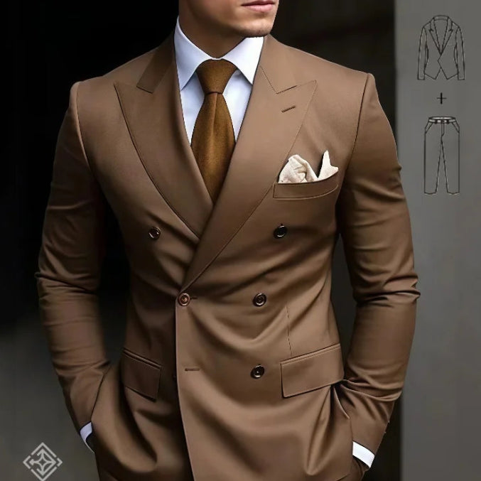 Terno Masculino 2 Peças com Abotoamento Duplo