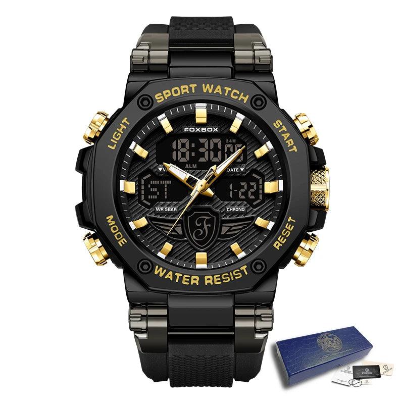 Relógio Masculino Militar Foxbox À Prova d'Água e Luminoso
