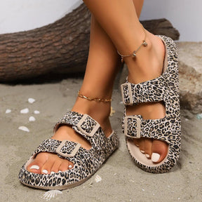 Chinelos Feminino Conforto Leopardo | Estilo e Conforto de Verão