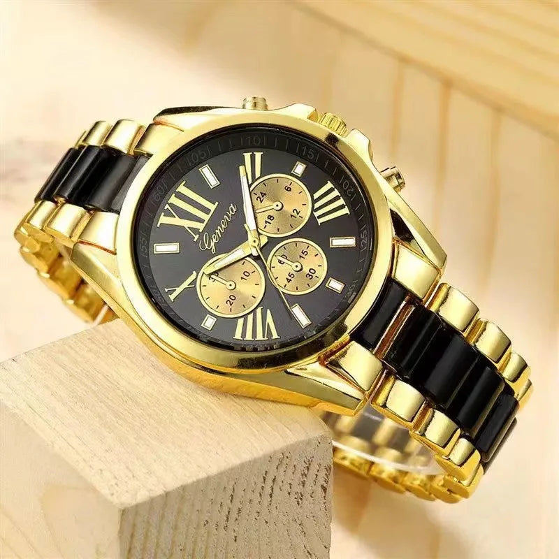 Relógio Masculino de Luxo Golden Ouro