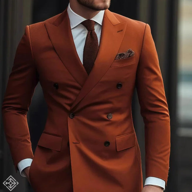 Terno Masculino 2 Peças com Abotoamento Duplo