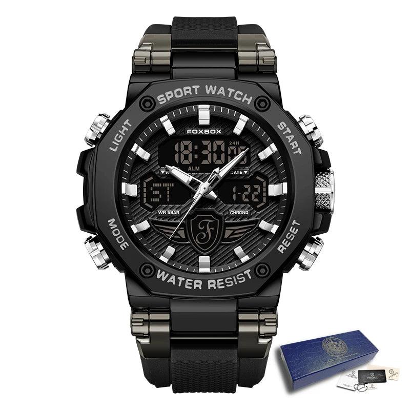 Relógio Masculino Militar Foxbox À Prova d'Água e Luminoso