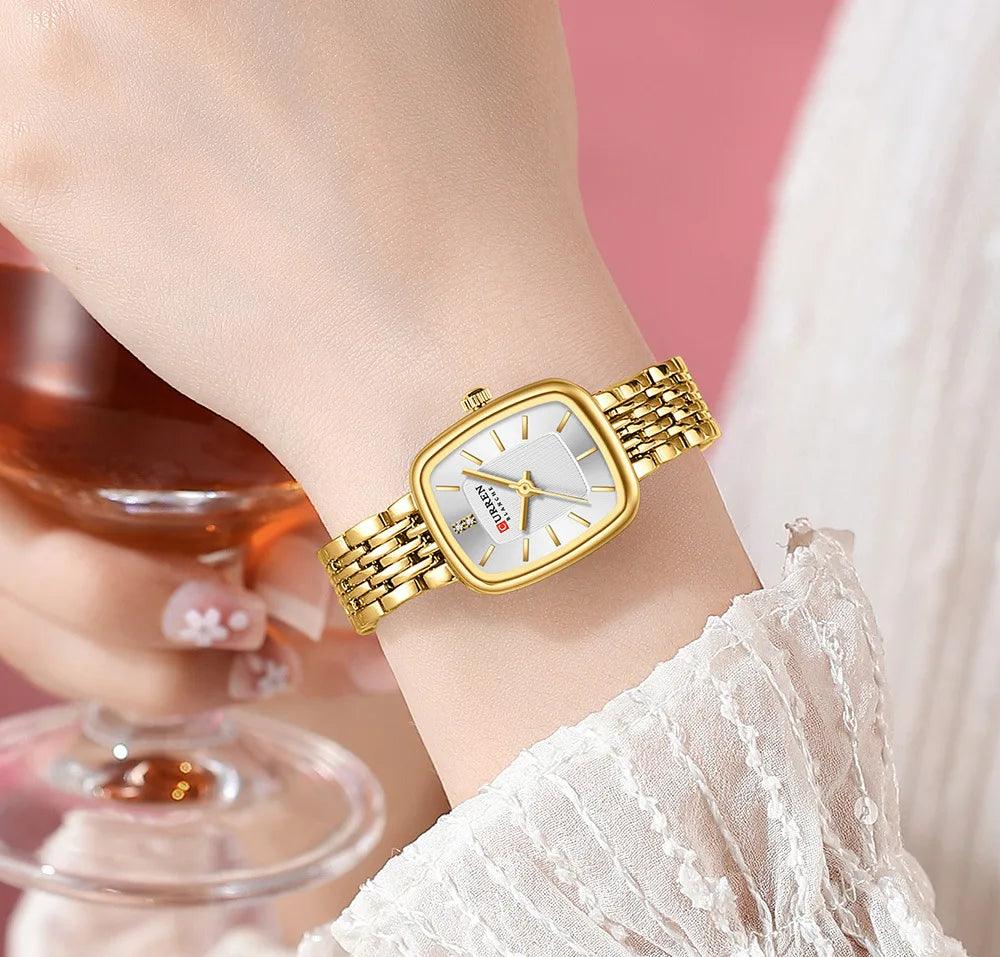 Relógio Curren Feminino Pulseira de Aço