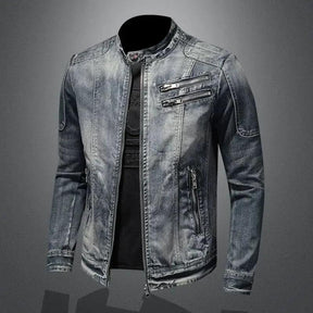 Jaqueta Masculina Jeans Gola Alta
