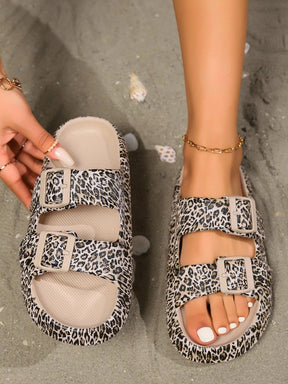Chinelos Feminino Conforto Leopardo | Estilo e Conforto de Verão