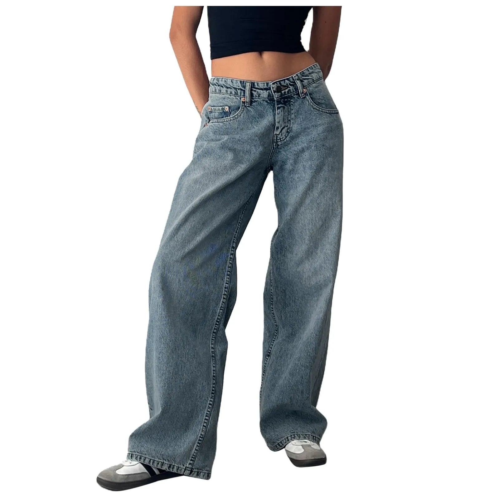 Calça Feminina Jeans Baggy