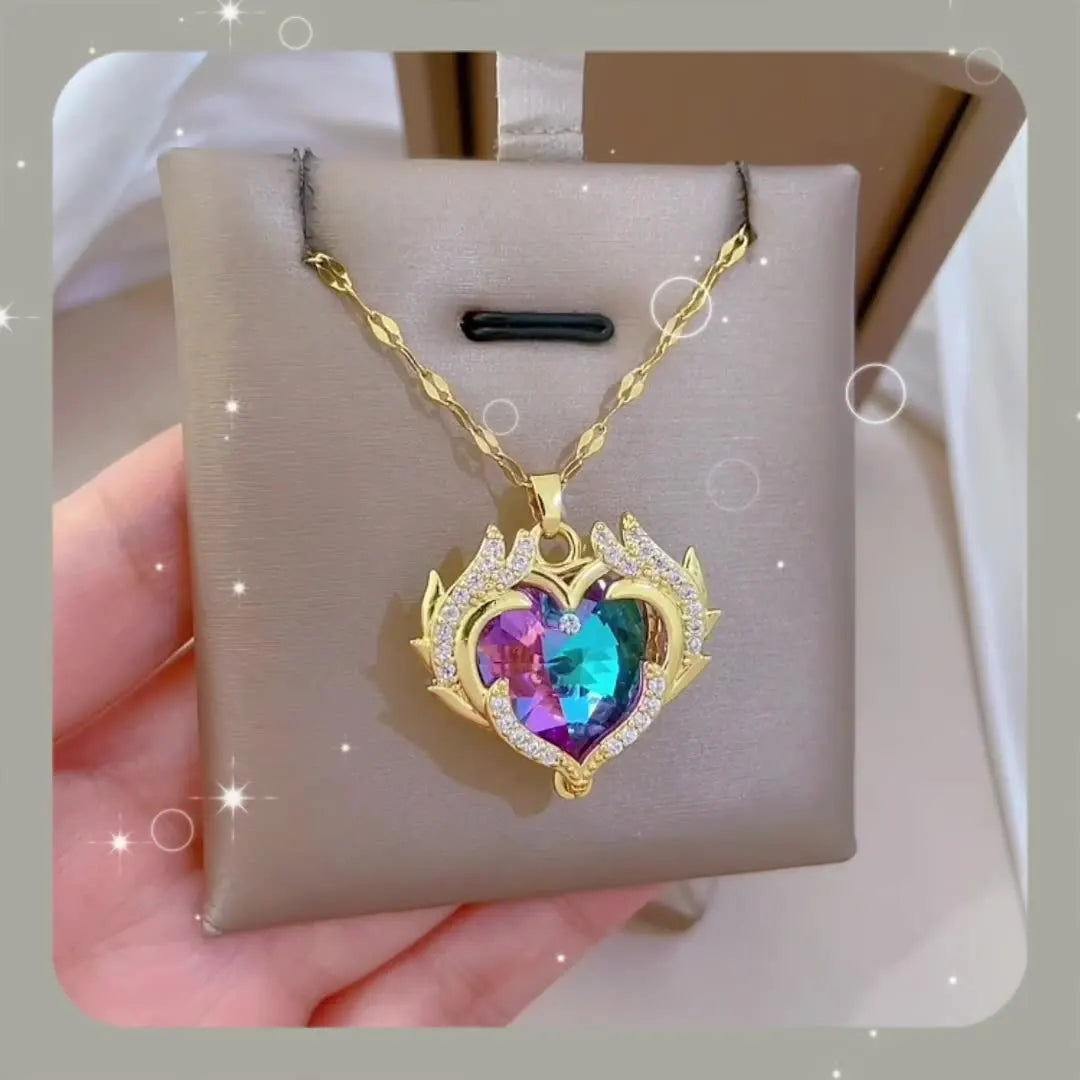 Colar Feminino com Pingente em Aço Inoxidável 316L