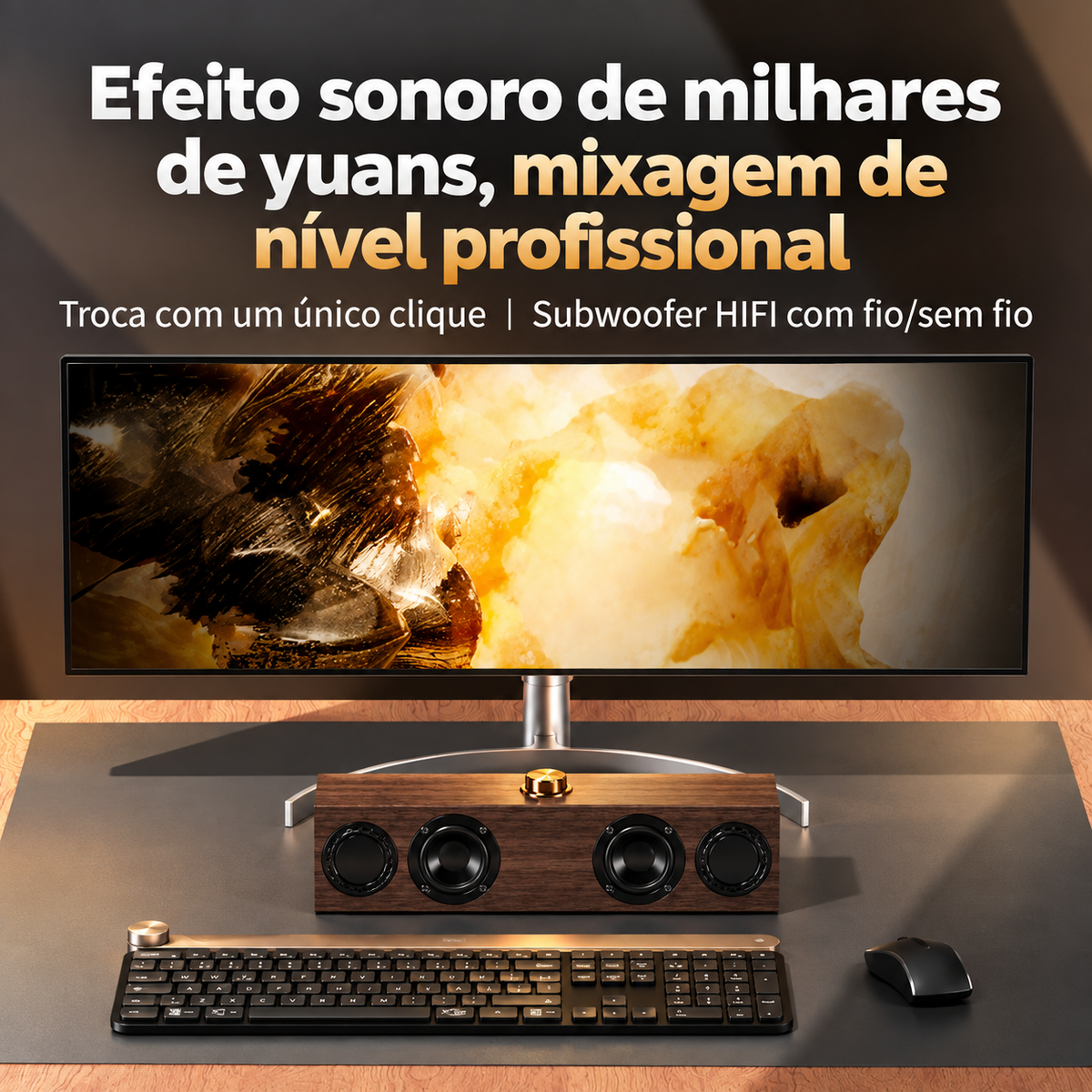 Caixa de Som Multimídia Retrô Timbrelle