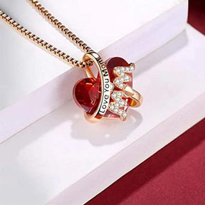 Colar Feminino com Pingente Coração de Mãe