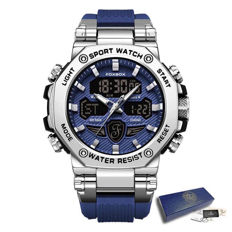 Relógio Masculino Militar Foxbox À Prova d'Água e Luminoso