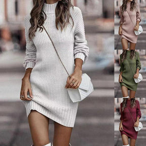 Vestido Feminino Curto Manga Comprida Laidy
