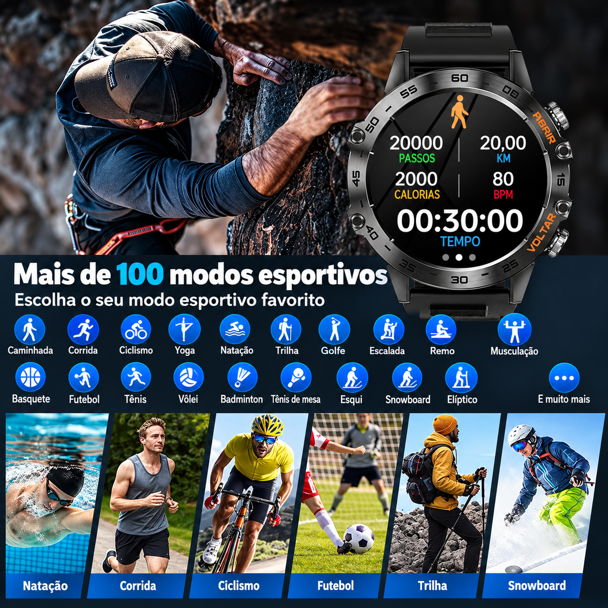 Smartwatch Masculino CallForge